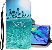 Voor Huawei Mate 30 Pro 3D Gekleurde Tekening Horizontale Flip PU Lederen Case met Houder & Kaartsleuven & Portemonnee (Kokospalm)