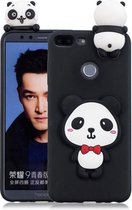 Voor Huawei Honor 9 Lite 3D Cartoon patroon schokbestendig TPU beschermhoes (rode strik panda)