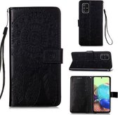 Voor Samsung Galaxy A71 5G Dream Catcher Afdrukken Horizontale Flip Leren Case met Houder & Kaartsleuven & Portemonnee & Lanyard (Zwart)