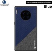 Voor Huawei Mate 30 Pro 5G (Leer) PINWUYO Rong Serie Schokbestendig PC + TPU + Chemische vezeldoek Beschermhoes (blauw)
