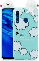 Voor Huawei P30 Lite schokbestendig Cartoon TPU beschermhoes (wolken)