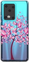 Voor Galaxy S20 Ultra Lucency Painted TPU beschermhoes (vlinderboom)