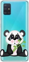 Voor Galaxy A51 Lucency Painted TPU beschermhoes (Panda)