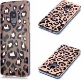 Voor Galaxy S9 Plating Marble Pattern Soft TPU beschermhoes (Leopard)
