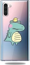 Voor Galaxy Note 10 Lucency Painted TPU Protective (Bird Crocodile)