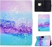 Voor Kindle Fire HD 8 (2020) TPU Elektrisch geperste horizontale lederen flip-hoes met houder & kaartsleuf & slaap- / wekfunctie (kleur zand)