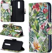 3D Gekleurde Tekening Horizontale Flip Leren Case met Houder & Kaartsleuven & Portemonnee Voor Nokia 4.2 (Banana Leaf)
