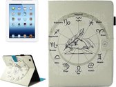 Voor iPad 4/3/2 Twaalf Sterrenbeelden Patroon Horizontale Flip Leren Case met Houder & Portemonnee & Kaartsleuven & Slaap / Wekfunctie & Pengleuf