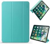 ENKAY Lambskin Texture + TPU Bottom Case Horizontale Flip Leather Case voor iPad Pro 11 inch (2018), met drie-vouwbare houder en slaap- / wekfunctie (groen)