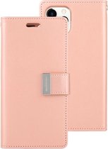 Voor iPhone 11 Pro MERCURY GOOSPERY RICH DAGBOEK Crazy Horse Texture Horizontale Flip Leren Case met Houder & Kaartsleuven & Portemonnee (Rose Goud)