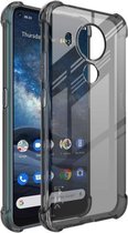 Voor Nokia 7.3 IMAK All-inclusive schokbestendig Airbag TPU-hoesje (transparant zwart)