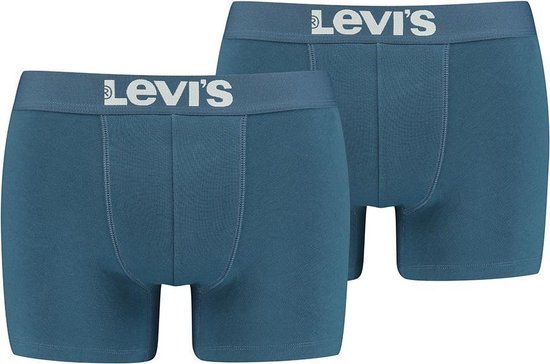 Levi's - Heren Onderbroeken 2-Pack Basic Boxers - Blauw - Maat L