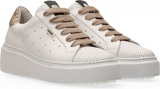 - Bobbi Sneakers - White - Zebra Beige | bol.com