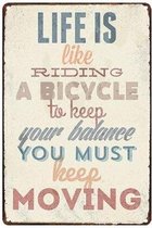 Retro Muur Decoratie uit Metaal Beste Quotes 20x30cm 4672