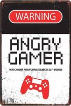 Retro Muur Decoratie uit Metaal Gamer Signs 20x30cm DU-7316