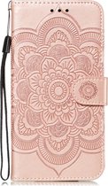 Apple iPhone 11 Pro Hoesje - Mobigear - Mandala Serie - Kunstlederen Bookcase - Roségoud - Hoesje Geschikt Voor Apple iPhone 11 Pro