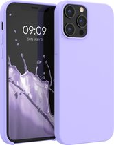 kwmobile telefoonhoesje voor Apple iPhone 12 Pro Max - Hoesje met siliconen coating - Smartphone case in lavendel