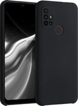 kwmobile telefoonhoesje voor Motorola Moto G30 / Moto G20 / Moto G10 - Hoesje met siliconen coating - Smartphone case in zwart