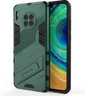 Voor Huawei Mate 30 Punk Armor 2 in 1 PC + TPU schokbestendig hoesje met onzichtbare houder (groen)