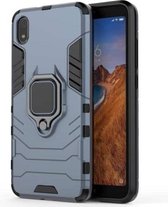 PC + TPU schokbestendige beschermhoes met magnetische ringhouder voor Geschikt voor Xiaomi Redmi 7A (marineblauw)