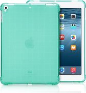 Transparante TPU Full Edge Thicken Corners Shockproof Soft beschermhoes voor iPad 9.7 (2018) / 9.7 (2017) / air / air2 (mintgroen)