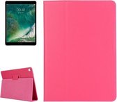 Voor iPad Pro 10,5 inch Litchi Texture 2-voudige horizontale flip lederen tas met houder (magenta)