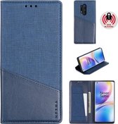 Voor OnePlus 8 Pro MUXMA MX109 horizontale flip lederen tas met houder en kaartsleuf en portemonnee (blauw)