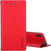 GOOSPERY BLUE MOON FLIP voor iPhone X / XS Crazy Horse Texture Horizontale flip lederen tas met houder & kaartsleuven & portemonnee (rood)