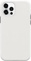 Zakelijke stijl PU + pc-beschermhoes voor iPhone 12 Pro Max (wit)
