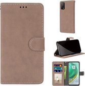 Voor Xiaomi Mi 10T Pro / 10T / Redmi K30S Retro Frosted Horizontale Flip PU lederen tas met houder & kaartsleuven & portemonnee & fotolijst (beige)