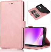 Voor Xiaomi Redmi K30 Retro Magnetische Sluiting Horizontale Flip Leren Case met Houder & Kaartsleuven & Fotolijst & Portemonnee (Rose Goud)