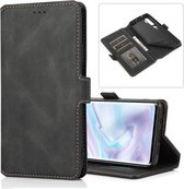 Voor Xiaomi Mi Note 10 Pro Retro Magnetische Sluiting Horizontale Flip Leren Case met Houder & Kaartsleuven & Fotolijst & Portemonnee (Zwart)