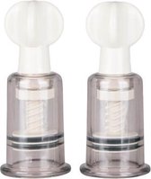 Bundle - Easytoys Fetish Collection - Tepelzuigers 2 Stuks - Klein met glijmiddel