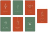 Set de 7 cartes postales - plantes - maison nieuw - plante - boutures | cartes de voeux
