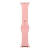 Voor Apple Watch Series 5 & 4 44mm / 3 & 2 & 1 42mm siliconen horlogebandje, kort deel (vrouwelijk) (roze)