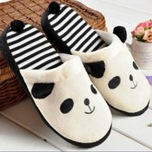 Panda Home Indoor Floor Slip dames katoenen pantoffels, maat: 38-39 (geschikt voor 37-38) (wit)