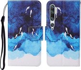 Voor Xiaomi Mi Note 10 / Note 10 Pro Gekleurde tekening patroon Horizontale flip lederen tas met houder & kaartsleuven & portemonnee & lanyard (aquarel vis)