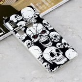 Lichtgevende rode ogen schedel patroon schokbestendige TPU beschermhoes voor Galaxy A9 (2018) / A9s