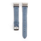 Voor Fitbit Charge 2 Fresh Style lederen vervangende horlogeband (blauw)
