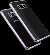 Voor Galaxy S8 Galvaniserend Frame Zachte TPU beschermhoes (grijs)