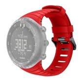 Smart Watch siliconen polsband horlogeband voor Suunto Core (rood)