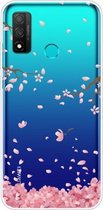 Voor Huawei P smart 2020 schokbestendig geverfd TPU beschermhoes (kersenbloesems)