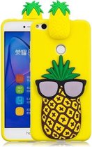 Voor Huawei P8 Lite 2017 3D Cartoon patroon schokbestendig TPU beschermhoes (grote ananas)