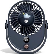 Desktop Spray Fan Cute Pet Voeg water toe Stille ventilator, Stijl: USB zonder batterij (Navy Narwhal)
