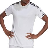 adidas Squada 21  Sportshirt - Maat XS  - Vrouwen - Wit/Zwart