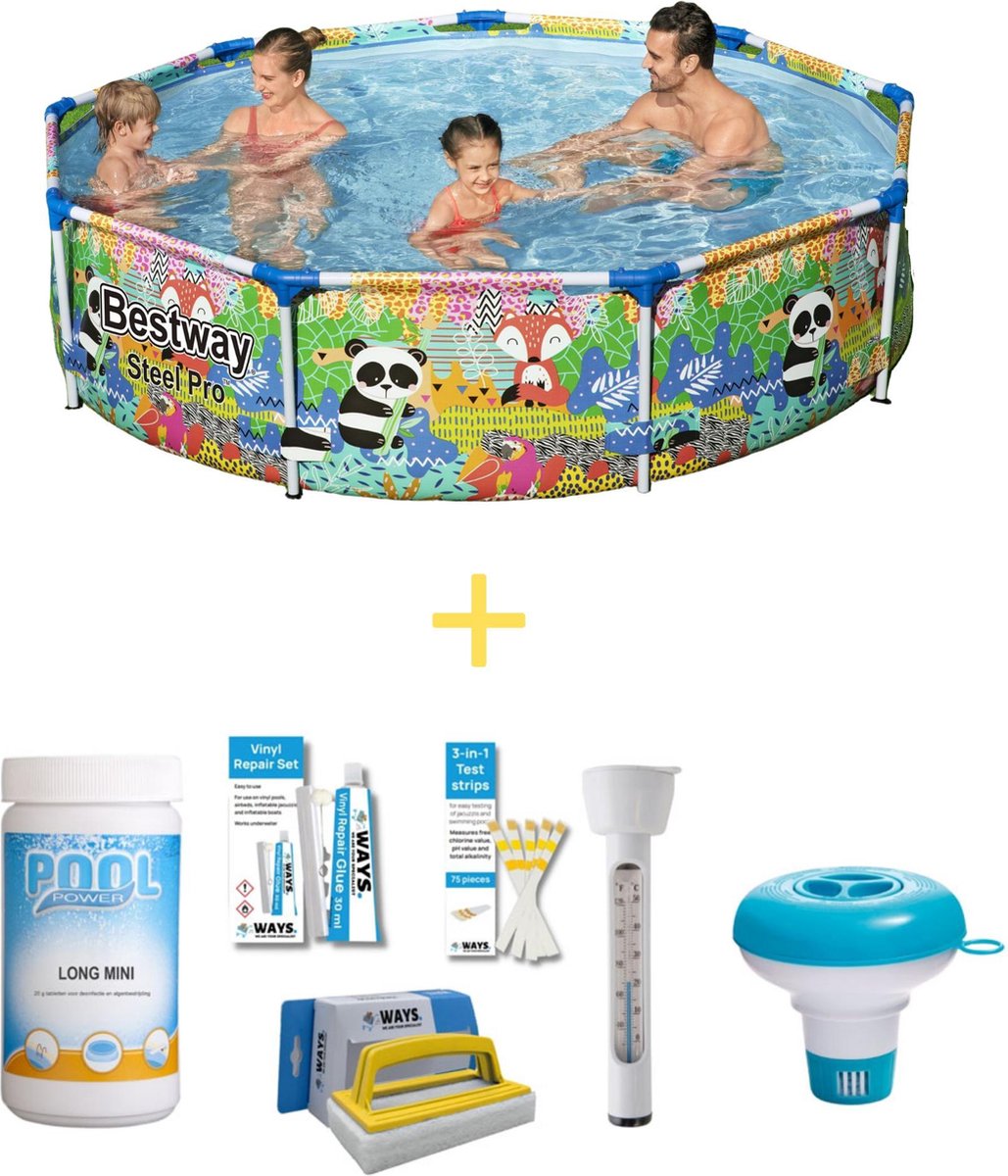 Bestway Zwembad – Steel Pro – Dieren – 274 x 66 cm – Inclusief WAYS Onderhoudspakket