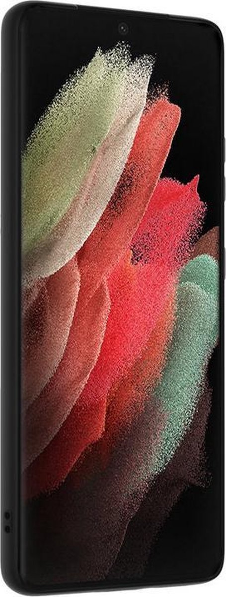 basichoesjes MAT Zwart siliconen TPU Backcover Hoesje geschikt geschikt voor Samsung Galaxy S20 Ultra flexibel hoesje (1,5mm dik)