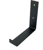 GoudmetHout Industriële Plankdrager L-vorm UP 15 cm - Per stuk - Staal - Mat Zwart - 4 cm x 15 cm x 15 cm