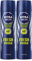 Nivea Deo Spray Men - Fresh Power - DUOPAK - 2 x 150 ml