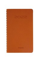 Brepols Agenda 2022 - Interplan - Calvi verborgen Wire-O- 9 x 16 cm - Oranje